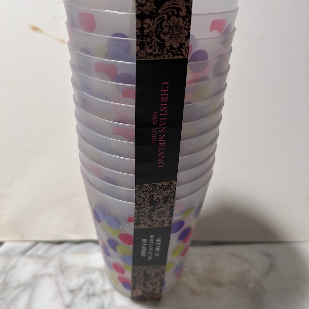Christian Siriano Multicolor Polka Dot Party Cups - Picture 6 of 6